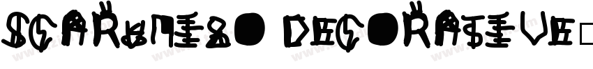 SCARYNIZO DECORATIVE字体转换